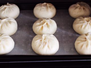 16、大葱猪肉发面包,白白胖胖的大葱猪肉发面包子出锅咯。