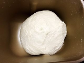 4、波兰种——香葱肉松手撕面包,面包机启动揉面40分钟