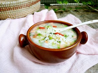 17、瘦身咸粥,超级美味，最后撒几粒枸杞食用吧！
