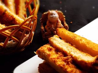 26、快速早餐吐司片-椰蓉味,看看就有食欲的椰蓉吐司条。