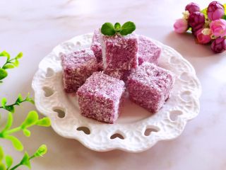 15、紫薯牛奶小方,成品