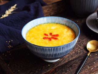 11、南瓜小米粥,成品图。