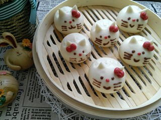 15、小花猫花样馒头,再来张