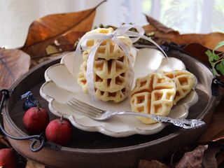 16、肉松华夫饼,成品