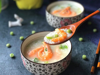 14、#电饭煲# 蔬菜海鲜粥,趁热喝：咸鲜味美暖和和