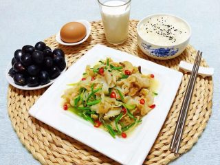 15、香葱爆海螺片,超级美味的一餐让人好开心