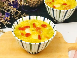 18、山药枸杞粥,一碗美美的山药小米绿豆枸杞粥，营养健康美味