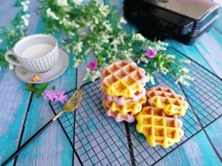 34、双色华夫饼,成品图