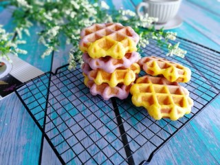 36、双色华夫饼,成品图