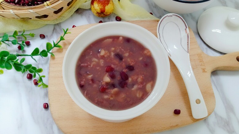 红豆小米粥
