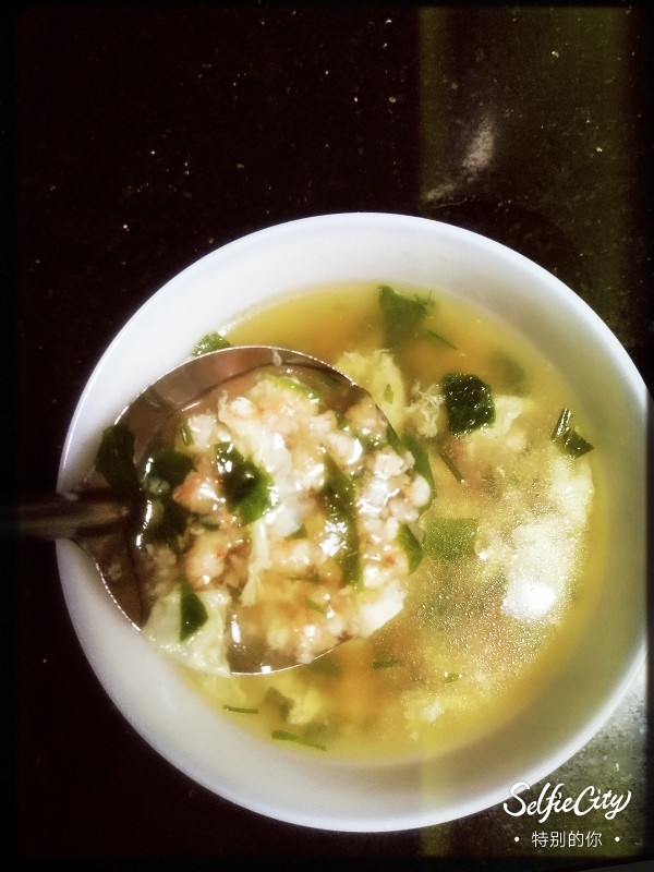 虾仁鸡蛋粥宝宝辅食~