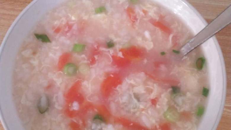 西红柿鸡蛋粥
