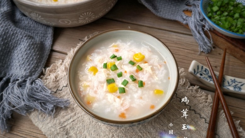 鸡茸玉米粥