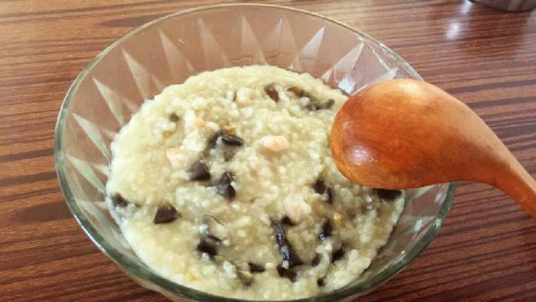 皮蛋虾仁粥-清淡