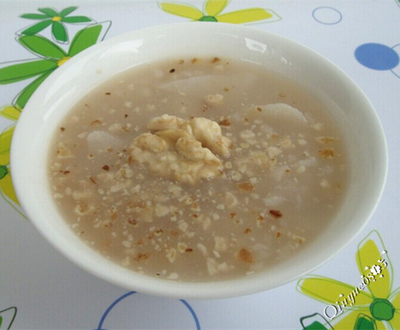核桃山药茯苓粥健康美颜餐