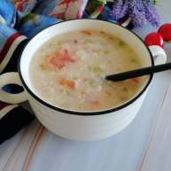 番茄丝瓜补钙粥