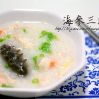 海参三鲜粥