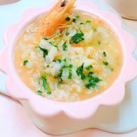 8+，补钙鲜虾蔬菜粥