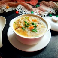 清理肠胃香菇胡萝卜粥