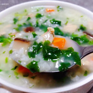 香菇滑鸡粥
