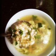 虾仁鸡蛋粥宝宝辅食~