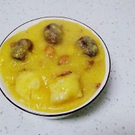 红薯、蔓菁、红枣、花生、玉米面粥