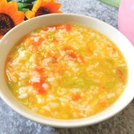 番茄丝瓜补钙粥