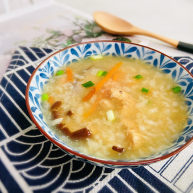 香菇滑鸡粥