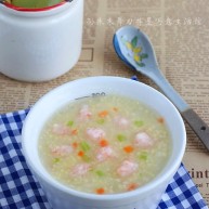 小米虾滑粥