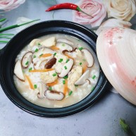 香菇滑鸡粥