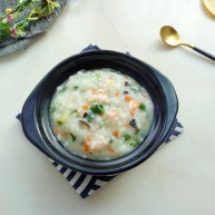 鲜虾砂锅粥