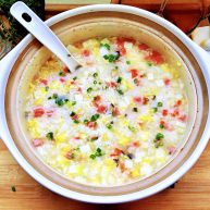 剩米饭的华丽转身-香菇咸肉白菜粥