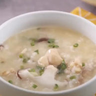 香菇滑鸡粥