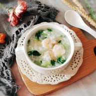 蔬菜虾仁粥