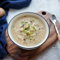 香菇鸡肉燕麦粥