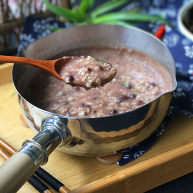 香菇瘦肉红豆沙燕麦粥