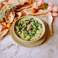 菠菜猪肝粥