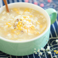 豆腐蛋花牛肉粥