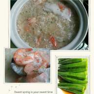 鲜虾瘦肉粥