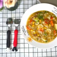 瘦肉玉米蔬菜粥