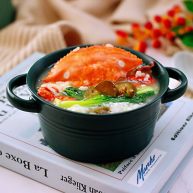 螃蟹青菜辣椒粥