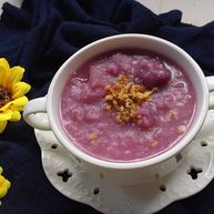 紫薯银耳核桃粥