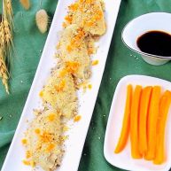 蘸汁鸡翅 胡萝卜手指条 鸡汤冻