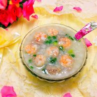 美味虾仁瘦肉粥