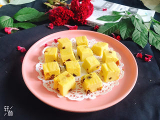 16、山药鸡蛋糕,装盘,完成!