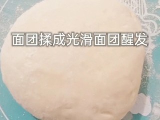 3、葱花发面小饼,揉成光滑面团醒发
