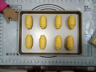 11、胡萝卜小餐包,11.依次码放在烤盘上