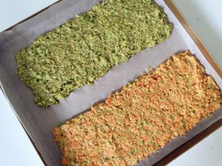 7、蔬菜核桃彩虹饼—吃法百变彩虹饼,也可以只用西兰花做另外的面糊