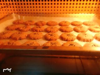 8、黑麦核桃桃酥,上下火180度烤20分钟