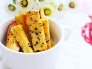 15、超好吃的土司条,瞬间光盘。